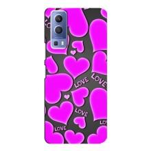 Чехлы для любимой на ВіВО Y72 (VPrint) (Pink hearts)