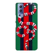 Чохли  GUCCI для ВіВО Y72 (AlphaPrint) (Gucci змія)