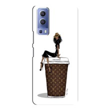 Чохли Луі Вітон для Vivo Y72 (AlphaPrint - LOUIS VUITTON) (кава LOUIS VUITTON)