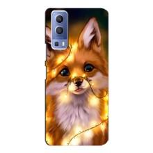 Чохли з картинкою Лисичка для Vivo Y72 (VPrint) (Лисичка в гірляндах)