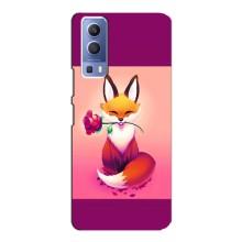 Чохли з картинкою Лисичка для Vivo Y72 (VPrint) (Лиса з трояндою)