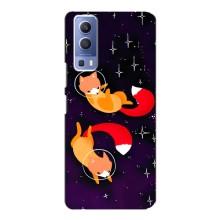Чохли з картинкою Лисичка для Vivo Y72 (VPrint) (Лисички космонавти)