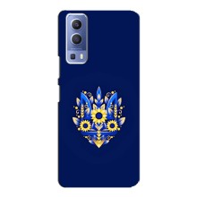 Чехлы для Vivo Y72  Укр. Символика (AlphaPrint) (Цветочный Герб)