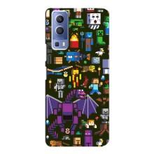 Чохол Майнкрафт на Vivo Y72 (AlphaPrint) Minecraft (Колаж Майнкрафт)