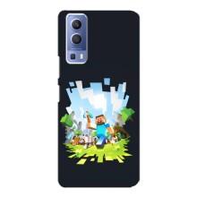 Чохол Майнкрафт на Vivo Y72 (AlphaPrint) Minecraft (персонажі Minecraft)