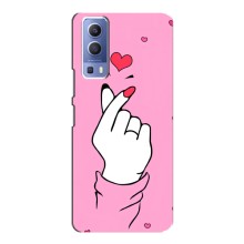 Чехол с принтом для Vivo Y72 (AlphaPrint - Знак сердечка) – Знак Love