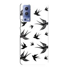 Чохол з пташками на Vivo Y72 (VPrint) (Ластівки)