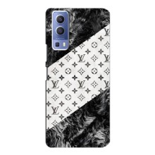 Чехол Стиль Louis Vuitton на Vivo Y72 (LV на белом)