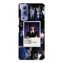 Чохли Венсдей на Vivo Y72 Уенсдей (AlphaPrint) (колаж Венздей)