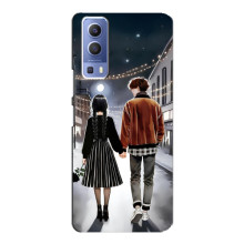 Чохол з дизайном Венздей 2 на Vivo Y72 – Венздей і Тайлер