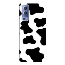 Чохол з принтом корови на ВіВО Y72 – Чорний принт