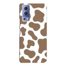 Чохол з принтом корови на ВіВО Y72 – Коричневий принт