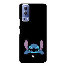 Чехол с принтом Стич на Vivo Y72 (Стич на черном)