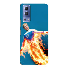 Чохол з принтом Фантастична четвірка для Vivo Y72 – Людина-факел