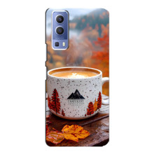 Чохол з унікальним дизайном 'Осінь з кавою' для Vivo Y72 – Кава на природі