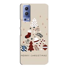 Рождественские Чехлы для Vivo Y72 (VPrint) (Merry Christmas)