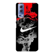 Силиконовый Чехол на Vivo Y72 с картинкой Nike (Nike дым)