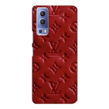 Текстурный Чехол Louis Vuitton для Виво У72 – Красный ЛВ