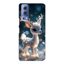 Яскравий чохол для Vivo Y72 з Зимові Оленята – Блискуче оленятко