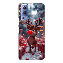 Яскравий чохол для Vivo Y72 з Зимові Оленята – Олень серед подарунків