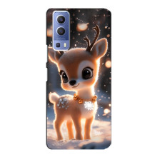 Яскравий чохол для Vivo Y72 з Зимові Оленята – Оленятко