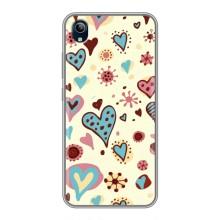 Чехлы для любимой на Виво у91с (VPrint) (Сердечки)