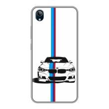 Чехол для Виво у91с - с принтом БМВ (AlphaPrint) (Машина БМВ)