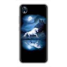 Чехол для Виво у91с - (Единорожки - Новинки) (AlphaPrint) (Единорог)