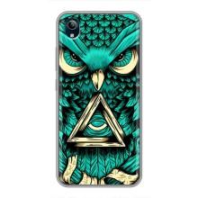 Чехол с птицами на ViVO Y91C (VPrint) (Сова с глазом)