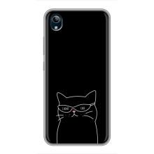 Чехол с рисунком кот на ViVO Y91C – Равнодушный кот