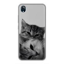Чехол с рисунком кот на ViVO Y91C – Пара котов