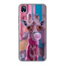 Чехол с принтом стильные животные для Виво у91с – Стильный жирав