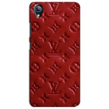 Текстурный Чехол Louis Vuitton для Виво У91С (Красный ЛВ)