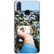 Чехлы с изображением разных животных для ViVO Y93 Lite (Ежик на руках)