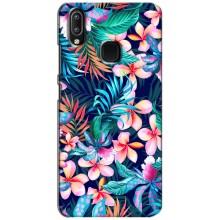 Чехол для Виво у93 Лайт - с принтом (Дизайнерские) (AlphaPrint) (Красочные цветы)