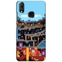 Чохол Майнкрафт на ViVO Y93 Lite (AlphaPrint) Minecraft (фон Minecraft)