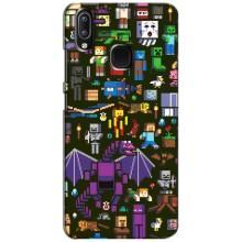 Чохол Майнкрафт на ViVO Y93 Lite (AlphaPrint) Minecraft (Колаж Майнкрафт)