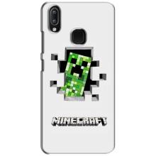 Чохол Майнкрафт на ViVO Y93 Lite (AlphaPrint) Minecraft (кріпер Майнкрафт)