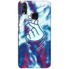 Чехол с принтом для ViVO Y93 Lite (AlphaPrint - Знак сердечка)