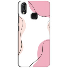 Чохол квітковий дизайн для ViVO Y93 Lite – Рожевий фон