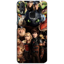 Чехол как приручить дракона на ViVO Y93 Lite (Персонажи дракона)