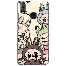 Чехол с Лабубу на ViVO Y93 Lite (Коллаж Лабубу)
