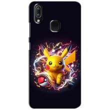 Чехол с Пикачу на ViVO Y93 Lite – Пикачу с мячом