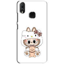 Чохол з принтом Лабубу для ViVO Y93 Lite – Білий Лабубу