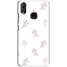 Чехол с розовым рисунком для ViVO Y93 Lite – Розовые цветы