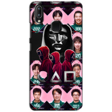 Чехол Гра в кальмара для ViVO Y93 Lite – Персонажи игры кальмара