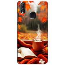 Чехол с уникальным дизайном «Осень с кофе» для ViVO Y93 Lite – Кофе и дождь