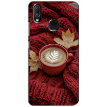 Чехол с уникальным дизайном «Осень с кофе» для ViVO Y93 Lite – Кофе на пледе