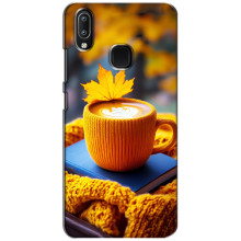 Чехол с уникальным дизайном «Осень с кофе» для ViVO Y93 Lite – Кофе с жёлтым