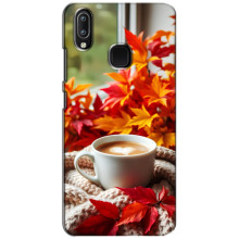Чехол с уникальным дизайном «Осень с кофе» для ViVO Y93 Lite